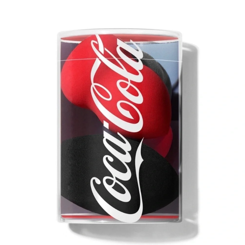 NEW Limited Edition Coca-Cola X Morphe The Quench Pack 4pc Sponges - Black & Red
